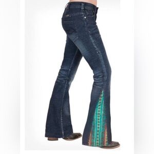 Cowgirl Tuff Aztec Flare Jeans
